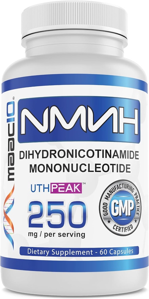 MAAC10 NMNH (NMN の補足の代わり) 250mg サービング | UthpeakTM NMNH (Dihydronicotinamide Mononucleotide) よりよい安定性のための | 30 日の供給。