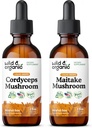 ワイルド&オーガニックコルディセプソッシュマッシュルーム 2 fl oz & Maitake マッシュルーム 2 fl oz