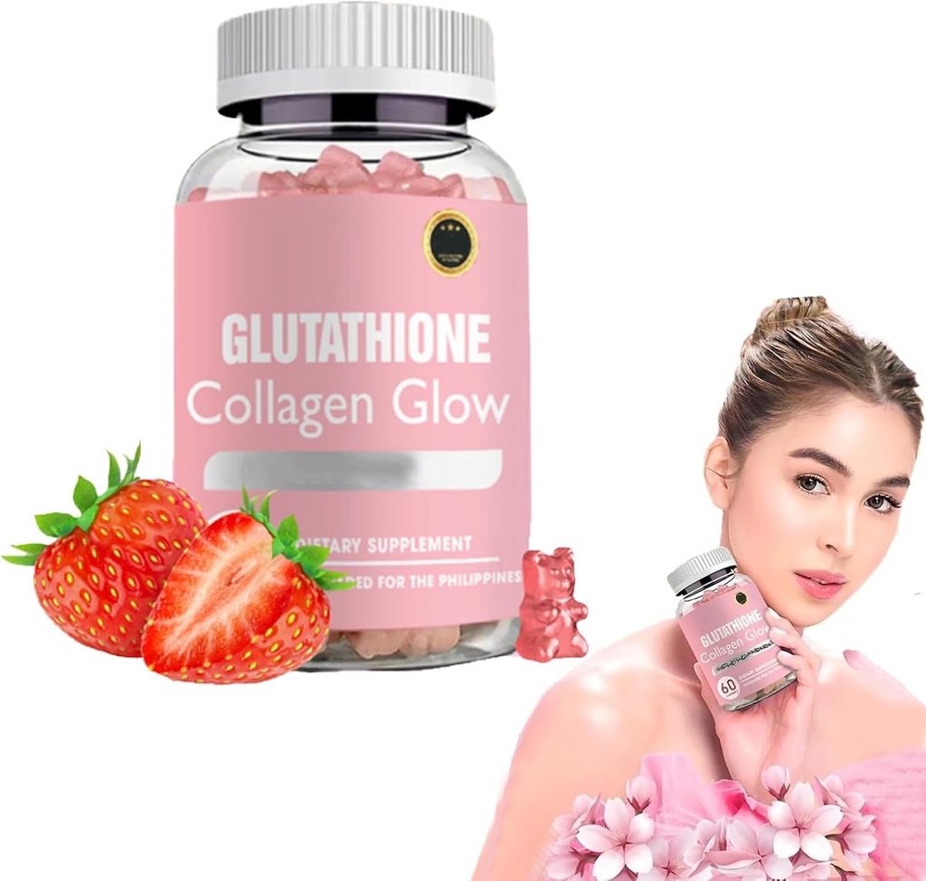 DYALE Glutathione Collagen Glow Gummies,Glutathione Collagen Glow Gummies for Dark Spot,60/120 Pcs Glutathione Collagen Gummies for Women,Korean Collagen Gummies for Dark Spot (1pc), ダークスポット (1pc)