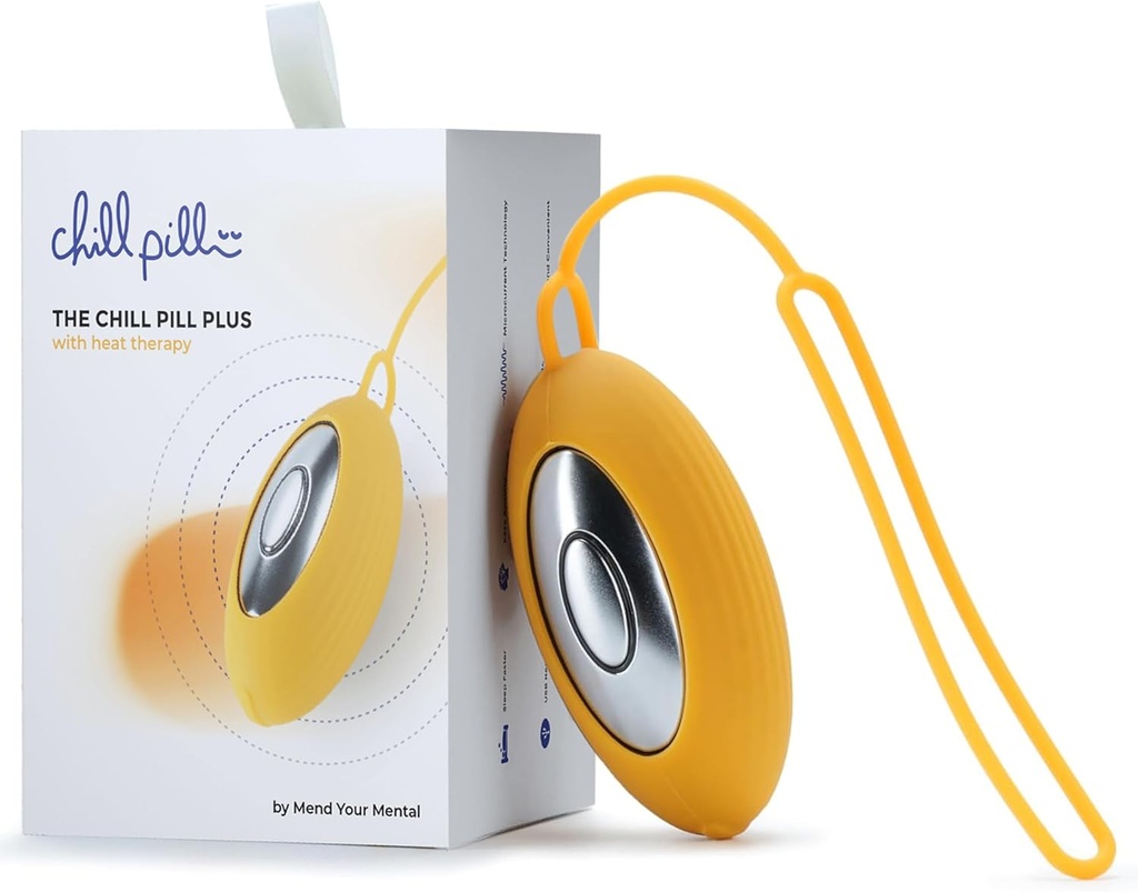 Chill Pill Plusは、熱と睡眠補助装置、ストレスリリーフ、パニック攻撃、および攪拌のためのターゲティングされた圧力ポイントセラピーを備えたコンパクトな睡眠装置を睡眠補助装置 - あなたの精神を隠すことによる熱くしたチルピルデバイス
