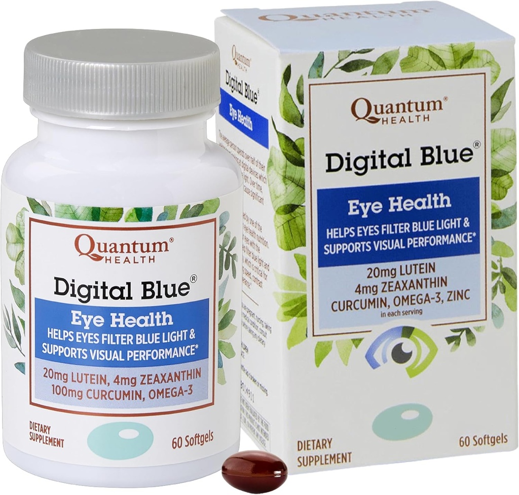 Quantumの健康のデジタル青い目の健康、60のSoftgels