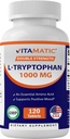 Vitamatic L-Tryptophan 1000mg 120のタブレット(120のタブレット(1のパック) (1本のびん)