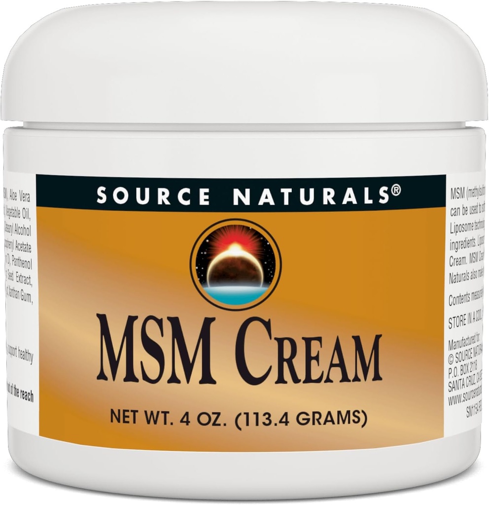 源のNaturals MSMのクリーム、高度のLiposomal配達、4つのOunces