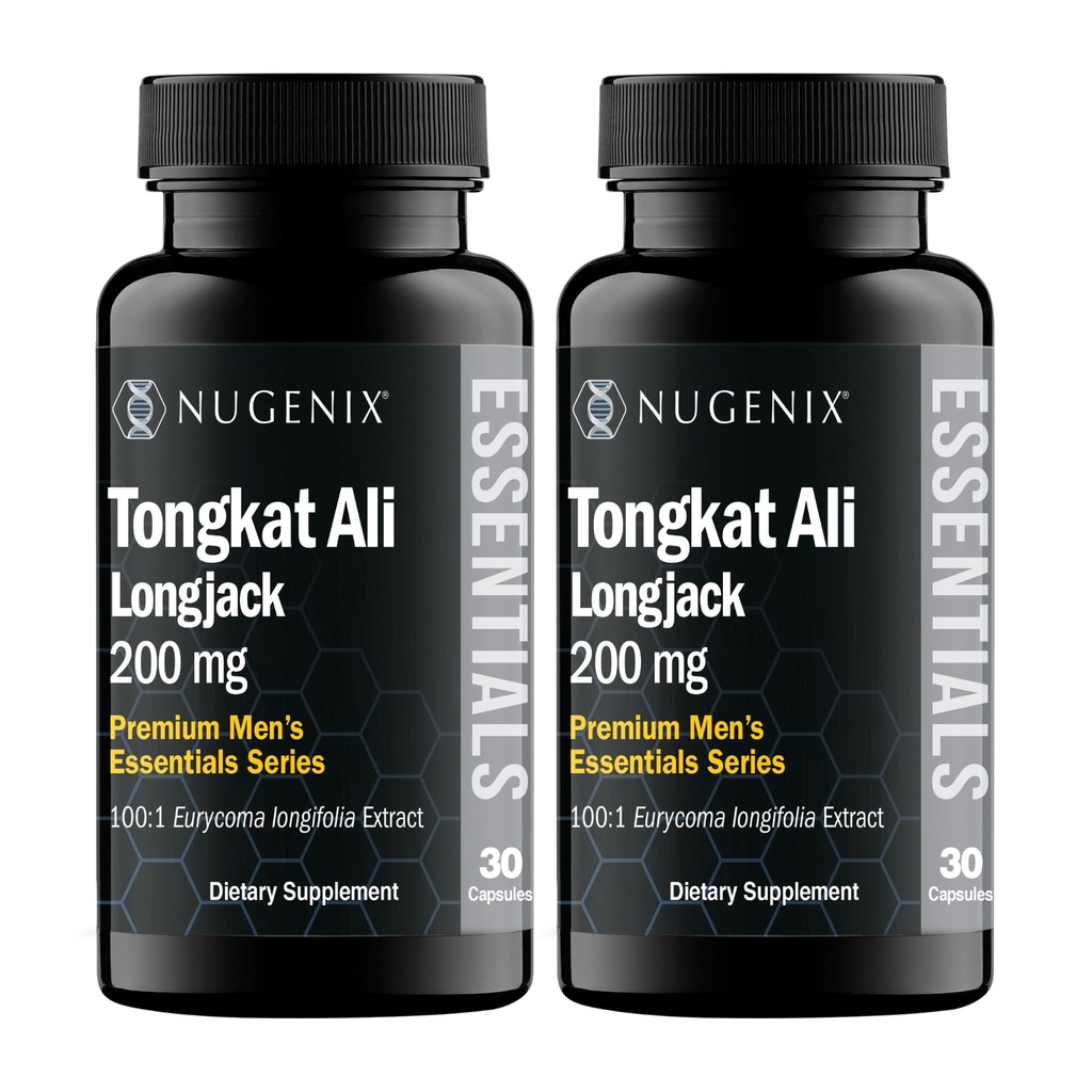 Nugenixは男性のためのTongkatアリをエッセンシャル, 男性の健康のためのサポート, ロングジャックEurycoma Longifoliaエキス, 60カウント