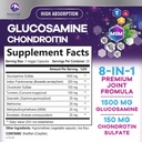 GlucosamineのコンドロイチンMSMの接合箇所の補足2100mg -グルコサミン硫酸塩、Turmeric、ボスウェリア、ケルセチン及びBromelain -性質の余分強さの柔軟性、移動性及び共同サポート、60のカプセルを使って