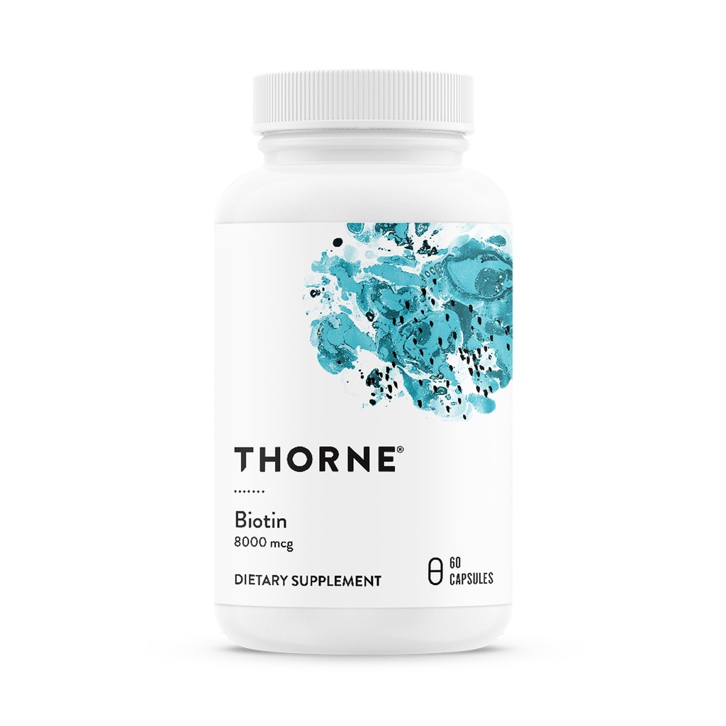 THORNE - ビオチン - 健康な髪、爪、皮膚と代謝のためのビタミンB7サプリメント* - 60カプセル