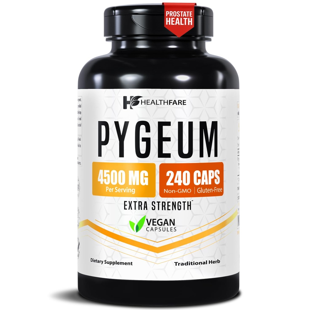 ヘルスファーレピゲムサプリメント、4500mg | 240 ビーガンカプセル | 超標準化樹皮エキス | ハーブサプリメント | 非GMO&グルテンフリー | アメリカ製