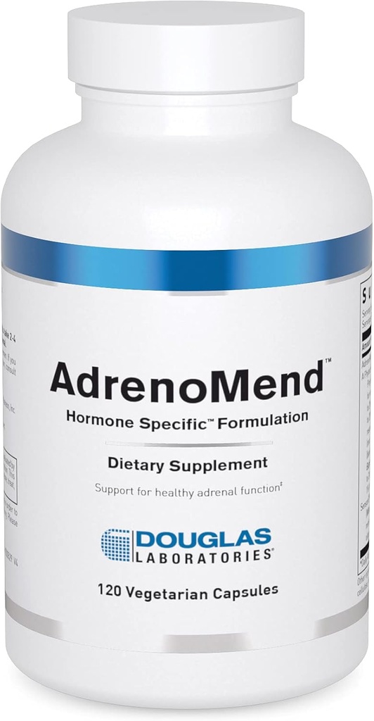 Douglas Laboratories AdrenoMend - Rhodiola Herbal Supplement - Adrenal Support - Ashwagandha、Bacopa Monnieri、およびその他の適応物質 - 非GMO - 120ベジタリアンカプセル