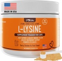 猫のためのiHeartCats L-Lysine - 猫のための免疫&呼吸器用サプリメント - 猫のSneezing&鼻鼻の救済 - 猫のNipとL-Lysineパウダー - チキン&サーモン風味