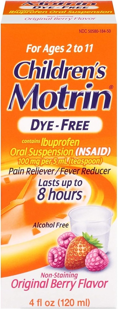 モトリンの子供のDyeFreeの痛みのRelieverおよびフィーバーの減力剤、4液体のOunce (5パック)