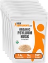 BulkSupplements.comオーガニックシリウムハスクパウダー - ベーキング用シリウムハスクパウダー、繊維のサプリメント - グルテンフリー、サービングあたり1.4g、1kg(2.2ポンド)(5のパック)
