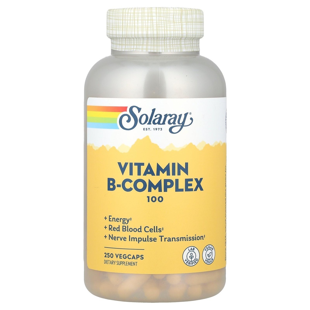 Solaray Bコンプレックスサプリメント、100mg、250カウント