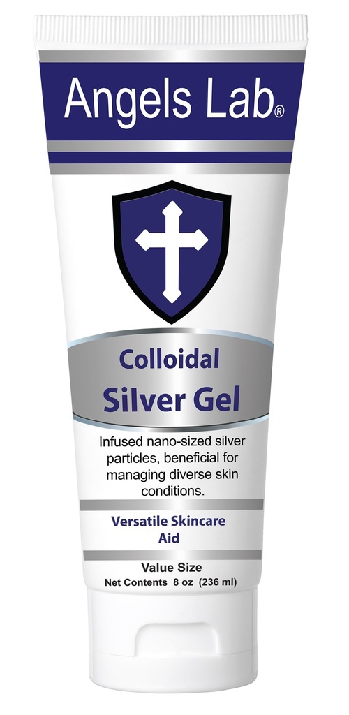 エンジェルコロイドシルバーゲルナノシルバーゲルワンドケア - バーン、サンバーン&イリテートスキンのUnscented Healing Ointment - 8ozフォーミュラ