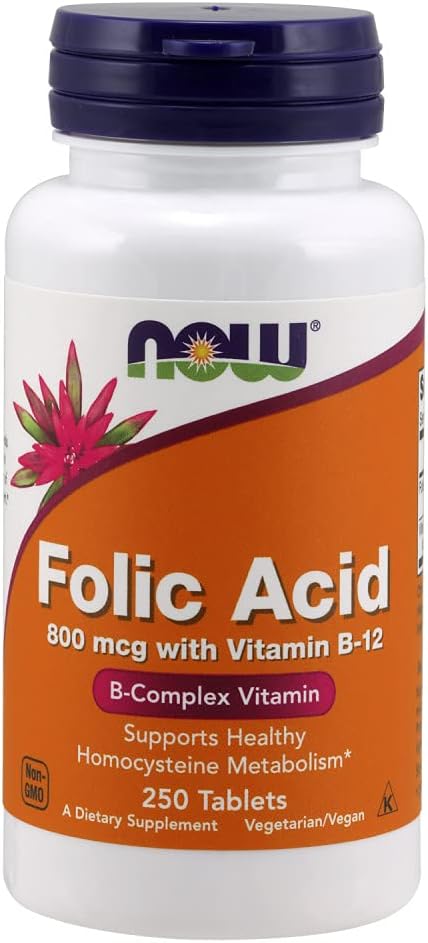 NOW 食品 葉酸 800 mcg タブ (パッケージ 2)