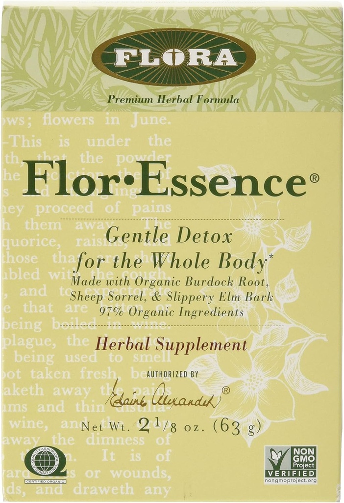 FLORA - FlorEssenceドライティーブレンド、ジェントルデトックス&クレンジング、2.2 Oz