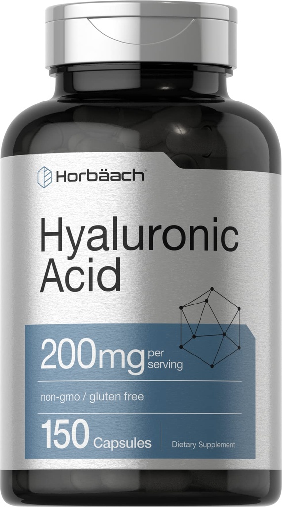 ホルバハチヒアルロン酸サプリメント | 200mg | 150カプセル | 非GMO・グルテンフリーサプリメント
