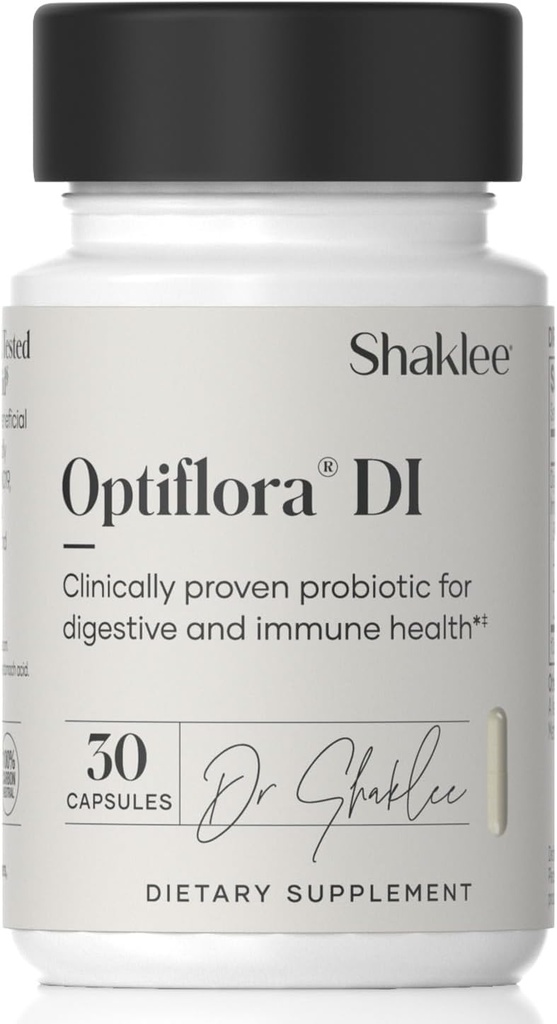 Shaklee - Optiflora® DI Probiotic -10 Billion CFU - 4 Bacterial Strains - Bifidobacterium乳液HN019TM - 腸内フローラバランスと正規性をサポート - グルテンフリー、大豆&乳製品 - 30カプセル
