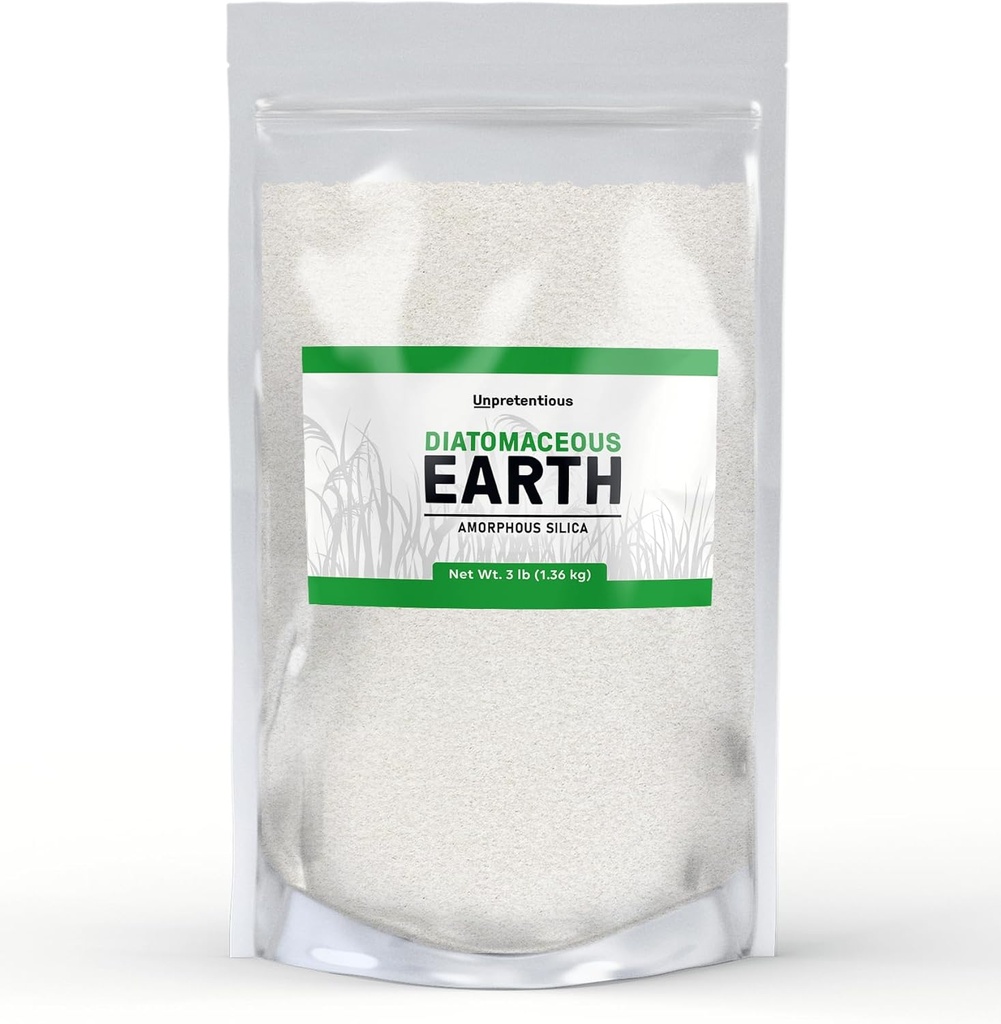 Unpretentious Diatomaceous Earth, Freshwater Amorphous Silica (48 Ounce)