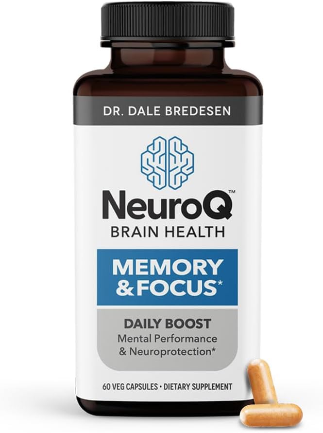 ライフシーズンNeuroQメモリ&DHA-400と焦点 - 認知能力と健康な脳機能を強化 - Dr. Dale Bredesenによる神経保護式 - 120カプセル