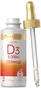 カーライル液ビタミンD3 | 5000 IU(125 mcg) | 2 oz | ベジタリアン・非GMO・グルテンフリー対応サプリメント | ビタミンD 液滴(大人用)