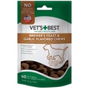 Vet's Best Brewer's Yeast & Garlic Chews, Omega 3 for Dogs Healthy Skin & Coat Protection for Dogs, 獣医推奨用量で処方された犬, ニンニクサプリメント, 60 ct