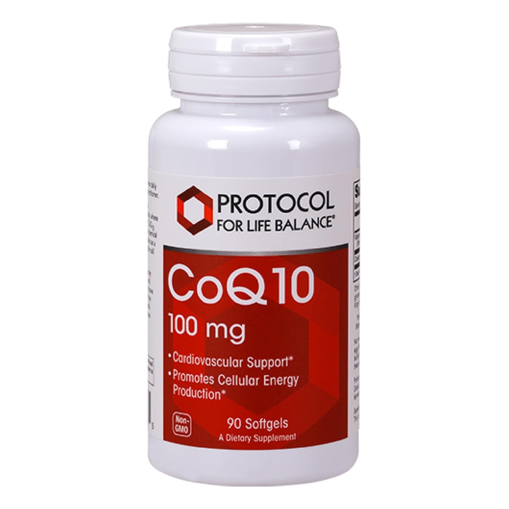 プロトコルCoQ10 100mg - ビタミンE&大豆レシチン - CoQ10サプリメント - ハラール&エッグフリー - 90 Softgels
