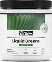 Nature's Pure Blend Super Greensパウダー - グリーンジュース&スムージーのためのオーガニックグリーンスーパーフードパウダーサプリメント - プロバイオティック - エネルギーウェルネスと消化のためのドリンクミックス(抹茶味、30サービング)