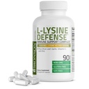 Bronson L-Lysine防衛免疫サポートコンプレックス1500 MG L-Lysineプラスオリーブリーフ、ニンニク、ビタミンCと亜鉛 - 非GMO、90ベジタリアンカプセル
