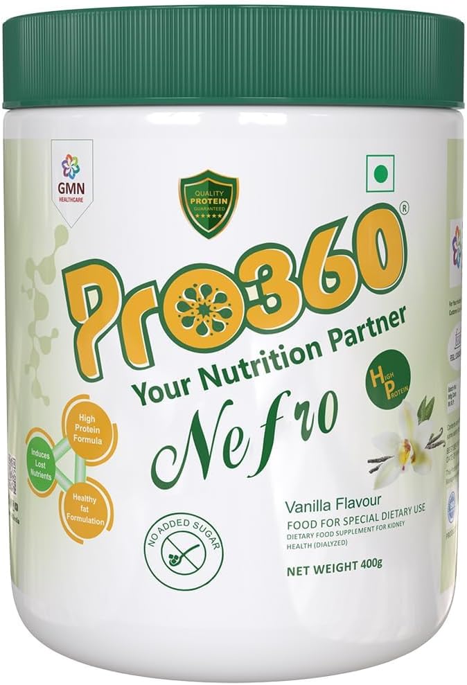 Nefr.o HP 400g(FKA Nephro) - 透析ケア栄養補助食品 - L-Taurine、腎臓/腎の健康のためのL-Carnitineと豊富な高タンパク質式 - 砂糖、バニラ風味なし