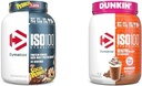Dymatize ISO100水分解蛋白質の粉及びDunkin' Mocha Latteの味のISO100の加水分解蛋白質の粉