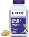 Natrol、Omega-3の魚油のSoftgels、中心の健康の食事療法の補足、1000のmg、150の計算