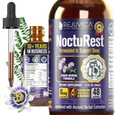 NoctuRest 自然 Sleep-Aid with Valerian and Melatonin - 2X 吸収のためのオールナチュラル液体式 - マグネシウム、L-テアニン&その他