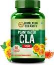 Himalayan Organic Organic Organic オーガニック 植物由来のCLA 1000 Safflower Oil Extract Fat Burner Supplement | 免疫ブースター、体重管理、リーンマッスルマス | 男性用・女性用 -90 Veg Capsule