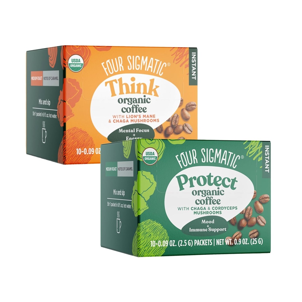 ライオンのマネとチャガ&コルディプスとチャガの4つのシグマティックマッシュルームミックスパック