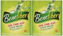 Benefiberの棒のパック繊維の補足、味は放します、完全に28-4g (0.14oz) 2PACK TOTAL 56のステッカーを溶かします