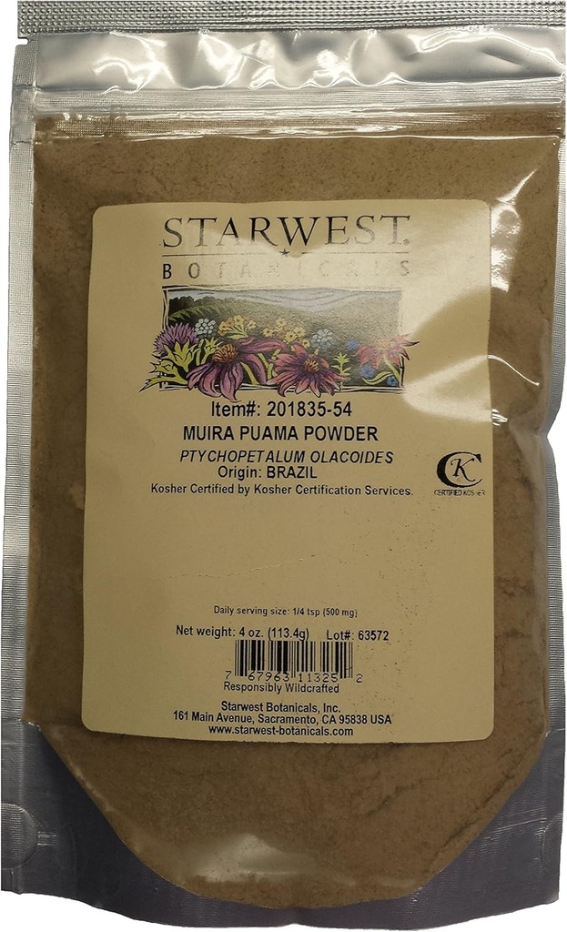 Muira Puamaの根の粉- 4 Oz
