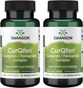 Swanson によって制御される解放の Curqfen の Curcumin/Fenugreek の複合体 60 の Veg のカプセル (2 のパック)