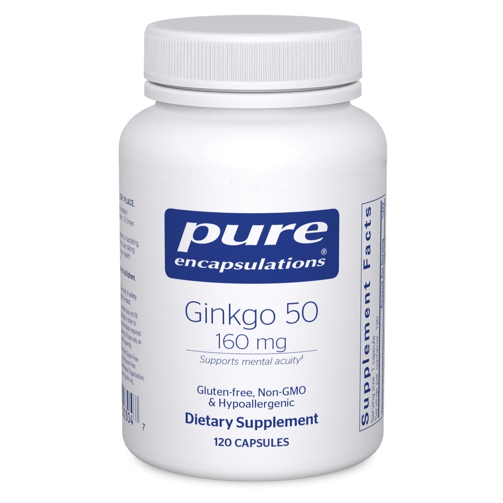 純カプセル化 銀杏 50 160 mg | 銀剛ビルバオサプリメント 酸素、血液循環、および高齢化に伴う軽微な記憶問題に対応※ | 120カプセル