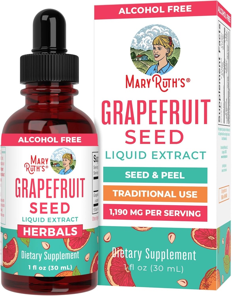 MaryRuth Organics Grapefruit Seed Extract Grapefruit Seed Oil Drops | ピール&シード | ハーブ・チンチャーズ・リキッド・ドロップ | 砂糖フリー | 完全菜食主義者 | ノンGMO | グルテンフリー| 無味 | 30 食 | 1 Fl Oz