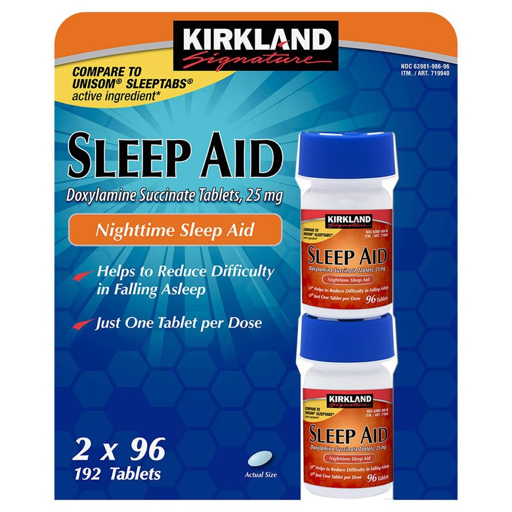 睡眠の援助の琥珀酸塩25 Mg 4はX 96タブをびん詰めにします