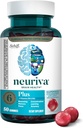 NEURIVAプラス脳は、ビタミンB6およびB12および臨床的にテストされたNootropicsのPhosphatidylserineおよびNeurofactor、50ctのいちごGummiesとの記憶、焦点及び集中+認知機能のための補足を補います