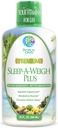 Sleep-A-Weigh Plus | 液眠マルチミネラル | 天然睡眠・ストレス・減量補助剤 | w/Collagen、L-Carnitine、L-Lysine、Tonalin CLA、Apple Cider Vinegar、5-HTP、ビタミン | Non-GMO | 32 サーブ