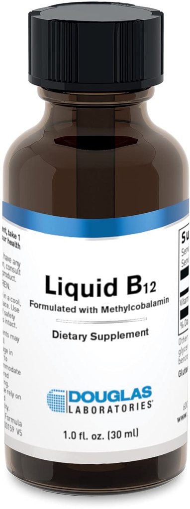 ダグラス研究所 液状B12(メチルコバラミン配合) | 神経健康対応サプリメント | 1 Fl Oz
