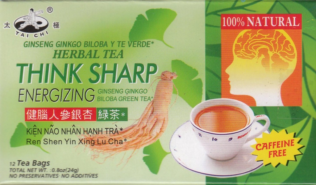 太極拳は鋭いengizing茶(Ginseng Ginkgo Biloba)を12袋考える