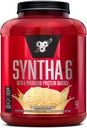 BSN SYNTHA-6 Whey Protein Powder, Micellar Casein, Milk Protein Isolate Powder, Vanilla Ice Cream, 5 Pounds, 48 サービング (パッケージ 1) - Package May Vary