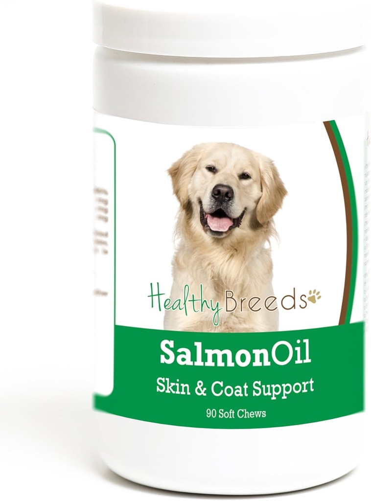 Healthy Breeds Golden Retriever Salmon Oil Soft Chews 90 Count