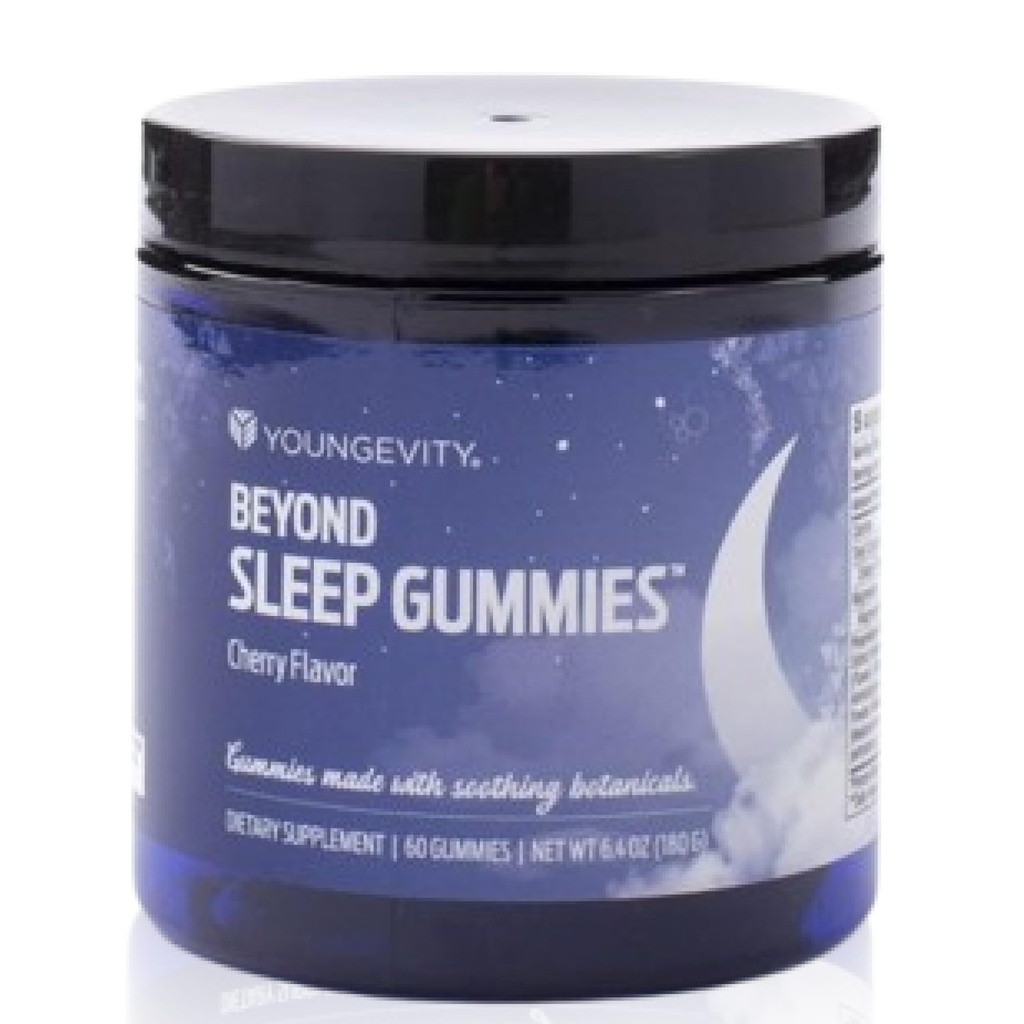 眠るガミーを超えて若々しい – 植物由来のメラトニン, GABA, L-Tryptophan, チャモミール – 残りの睡眠とリラックスをサポート – タルトチェリーフレーバー – 60 ビーガン, 砂糖のないガミー
