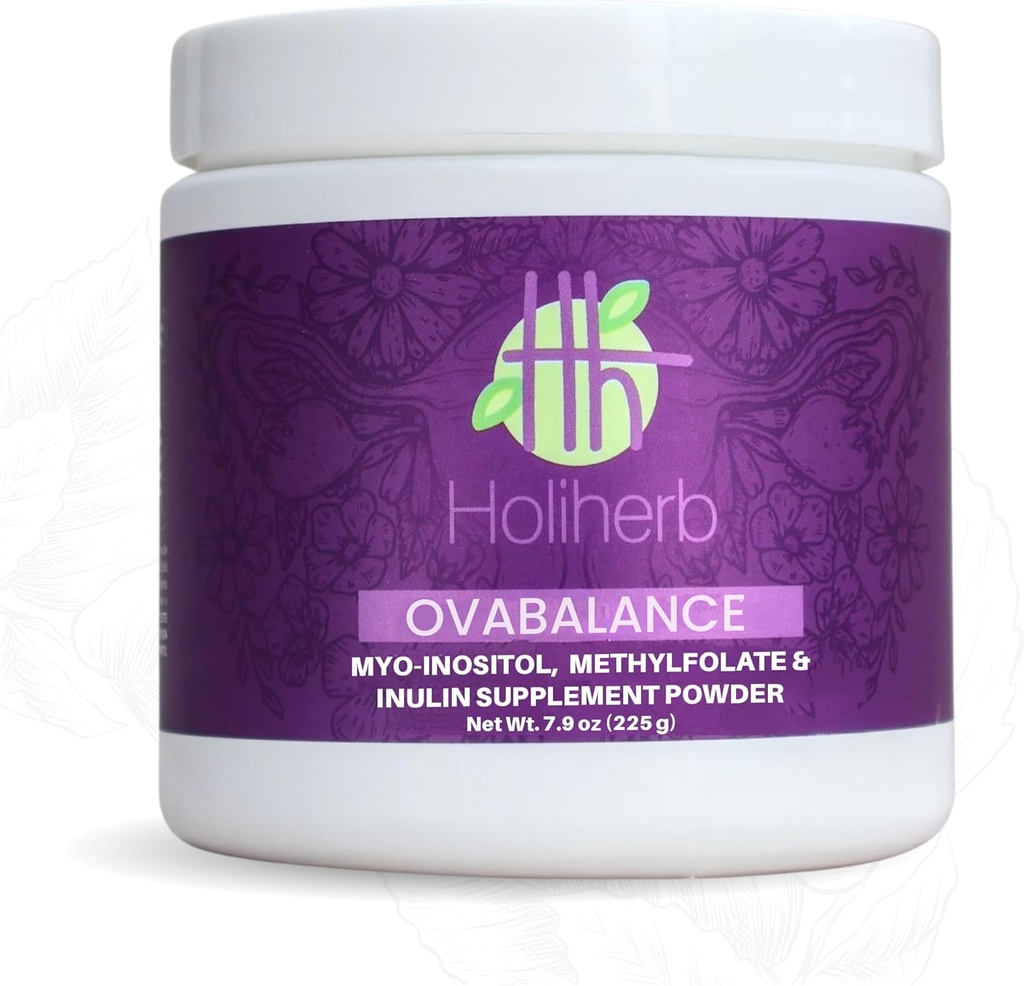 Holiherb Myo Inositol + Methylfolate 女性のためのサプリメント | ホルモンバランス&卵巣の健康サポートのための豊饒サプリメント | サービングあたりのミオイノシトールの4g | 50 サービング