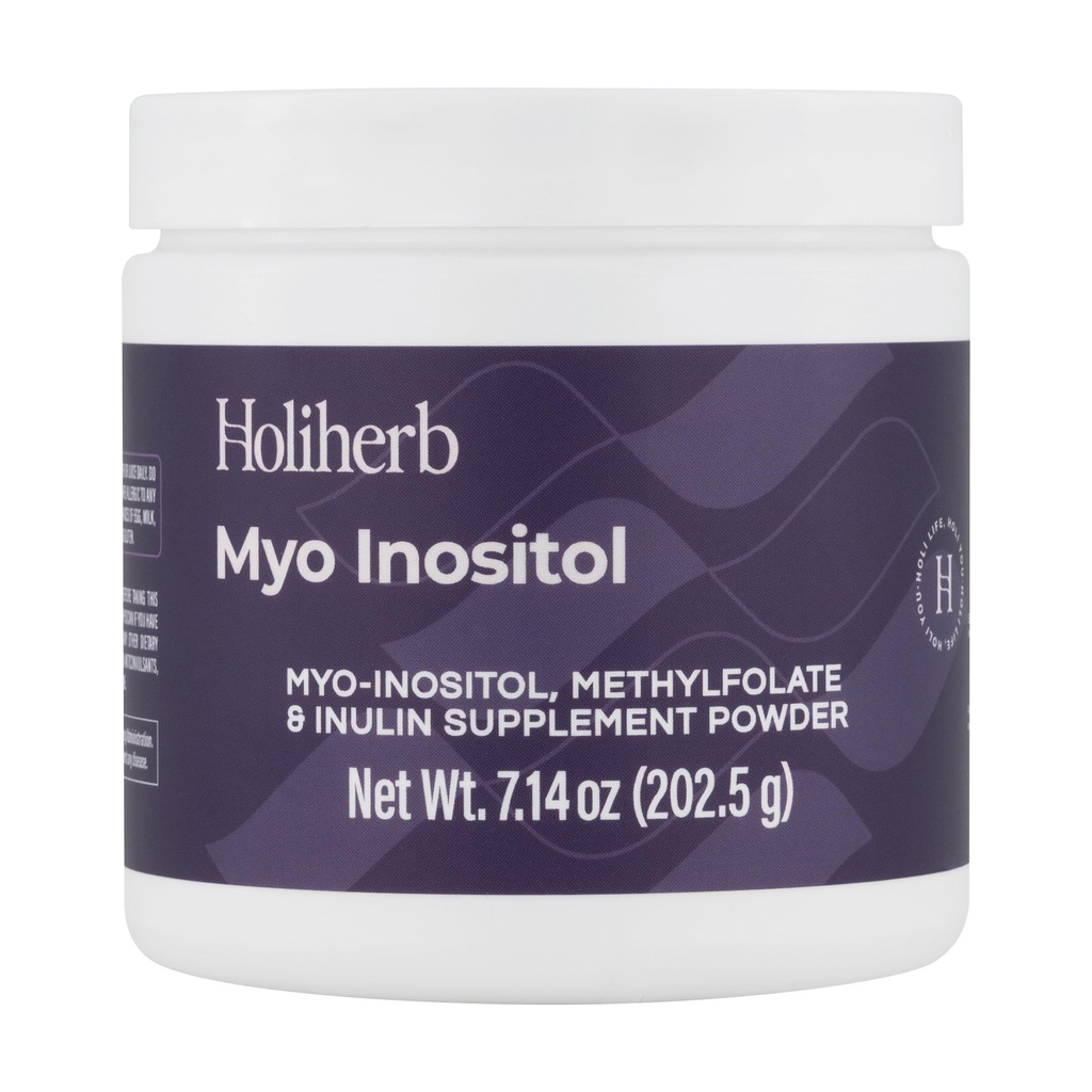 Holiherb Myo Inositol + Methylfolate 女性のためのサプリメント | ホルモンバランス&卵巣の健康サポートのための豊饒サプリメント | サービングあたりのミオイノシトールの4g | 50 サービング