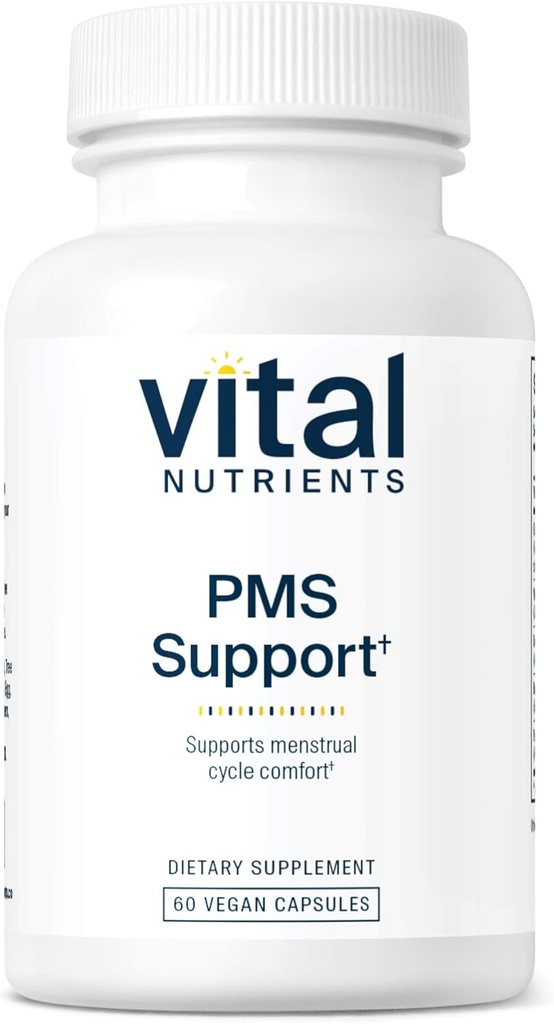 Vital Nutrients PMSサポート - Vitexベリー&パッシオンフラワー抽出物 Premenstrualサポート&ホルモンバランス* - ビタミンB6 PMSサプリメント - グルテン、乳製品、大豆フリー - 非GMO - 60カプセル